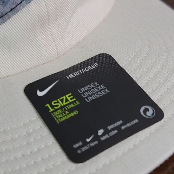 Nike Sportswear NSW Heritage 86 Off-White Color Grey Recycled Swoosh Logo Visor main image 12